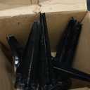 8Pcs 24" Heavy Duty 4x4 Fence Post Anchor Ground Spike Metal Black Powder Coated - Mailbox Post Anchors. Length: 24 inches, Outer Dimension: 4 x 4 (Fit 3.5 x 3.5 Square Wood Post)