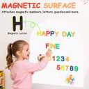 Magnetic Wall Decal 40x32 Inch White Magnetic Wall Decal Arch Chalkboard with Multiple Accessories for Home Playroom and Classroom