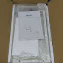 IBUYKE Clamp on Desk Organizer Shelf,12.9 inches Desk Extender Shelves, Above or Below Desk 2-Tier Adjustable Storage Shelves for Desktop Accessories,White,TMZ007W