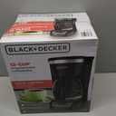 BLACK+DECKER 12-Cup Digital Coffee Maker, Programmable, Washable Basket Filter, Sneak-A-Cup, Auto Brew, Water Window, Keep Hot Plate, Black