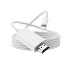 2Pack [Apple MFi Certified] Lightning to HDMI Adapter for iPhone,Lightning Digital AV Adapter 1080P HD Video Sync Screen Connector Cable for iPhone 14 13 12 11 X 8 7 iPad iPod on TV Monitor Projector, 6.6ft