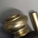 Gold Curtain Rods for Windows 28 to 60 inch, 5/8 inch Adjustable Wrap Around Blackout Curtain Rods for Bedroom & Outdoor