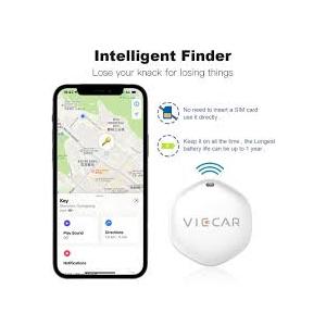 Air Tracker Tag Item Finder : Smart Bluetooth Tile Tracker Compatible with Apple Find My APP (iOS Only) Replaceable Battery - Tag Worldwide Tracking Locator for Keys Wallet Luggage Suitcase
