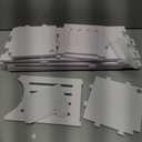 UNICRAFTALE Upgrade Routers Shelf Storage Rectangle PVC Plastic Routers Wire Storage Box 25x32x22cm White Modem Cable Box Shelf Power Strip Cable Management Hider Rack for Home Decorative