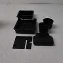 Carwiner 5PCS Center Console Organizer Compatible with 2025-2026 New Tesla Model Y Juniper/2024-2026 Tesla Model 3 Highland Accessories, Hidden Storage Box, Cup Holder with Charger Area Silicone Mat