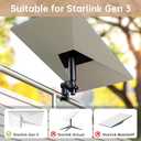 NiHome RV Mounting Kit for Starlink Gen 3, Adjustable 360° Rotating Pole Adapter with Length-Adjustable Pole for High-Speed Internet on RVs, Motorcycles, Fences, Deck Railings, Flagpoles, Rooftops
