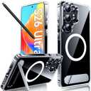 LeYi for S26-Ultra Case Clear with Magsafe & Stand, Upgraded Samsung Galaxy S 26 Ultracase Phone Cover Funda para Magnetic S26ultra Slim Kickstand 26Ultra Anti-Yellowing Protective, Transparent