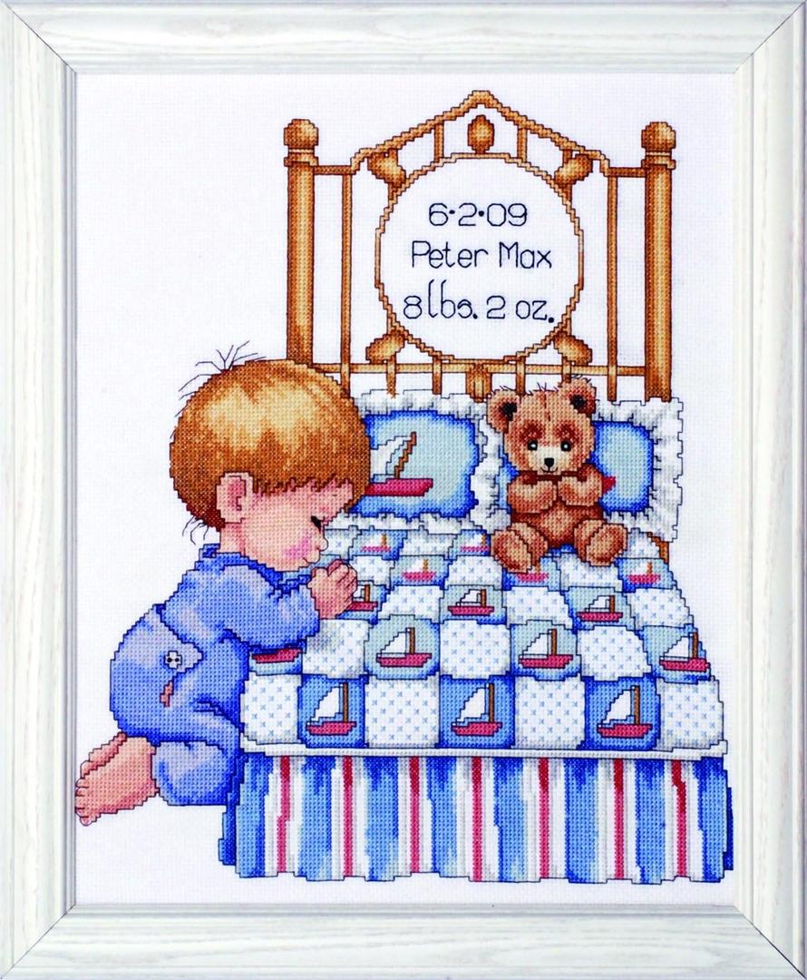 Design Works Crafts Bedtime Prayer Boy, 11 x 14 (T21710)