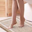 CozeCube Bath mats for Bathroom Non Slip, Fluffy Absorbent Microfiber Bath mat Washable, Aesthetic Bathroom Rugs, Cute Beige Bath mat, Beige, 32" x 20" (2'8" x 1'8" (Rectangular))