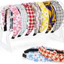 Suneerplay Headband Holder, Clear Headband Organizer, Acrylic Hair Hoop Display Stand, Hairband Rack Holder, Headband Storage Holder for Women and Girls