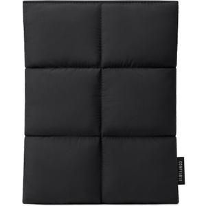 Comfyable Puffy 9-11 Inch Tablet Sleeve Compatible for 11 Inch iPad Pro M5, iPad Air M3 2025 with Magic Keyboard, Quilted Puffer Vertical Tablet Carrying Case for Women Men, Black