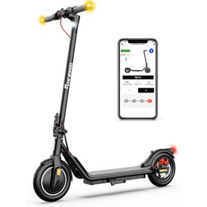 5TH WHEEL V20 Pro Electric Scooter, 10" Solid Tires, 350W Motor & 18 MPH, Turn Signals and Dual Brakes, APP Control & E-Lock, Portable and Foldable Commuter Electric Scooter for Adult
