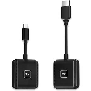 SmartSee Wireless USB-C to HD Transmitter and Receiver Kit Screen Mirror and Screen Extender for iPhone 15 16 Mac iPad to TV Projector Monitor Display Adapter Plug and Play