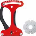 Spoke Tension Meter - Aluminum Alloy Wheel Repair Tool Road Bike Indicator Meter Tensiometer Wire Tension Adjustment Tool for Measuring Bicycle Wheel Spokes Voltage Value (red)
