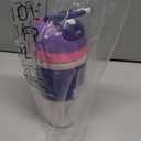 Owala Kids Flip Insulated Stainless-Steel Water Bottle with Straw and Locking Lid, 14-Ounce, Purple/Pink (Bunny Business)