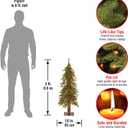 National Tree Company 3ft Pre-Lit Hickory Cedar Mini Christmas Tree