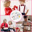 Cazhes Valentine's Day Gifts Tags Stickers, 60pcs Gift Wrap Self Adhesive Stickers, Outer Space Happy Valentine's Day Wrapping Decorations for Envelopes Present School - B02