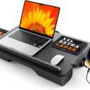 SAIJI Laptop Lap Desk, Portable Laptop Desk for Bed - Fits Up to 17" Laptop & MacBook,Lightweight Lap Tray Table with Storage Drawer, Lap Desk with Cushion, Laptop Stand for Bed & Couch