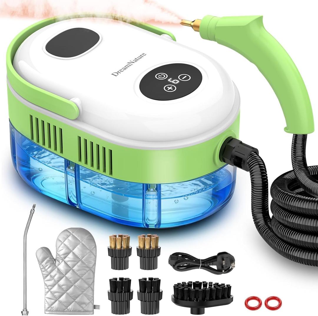 10-in-1 Steam Cleaner for Home, High Temperature & High Pressure, Steamer for Cleaning with 10s Fast Heating, Handheld Steam Cleaner with 37.19OZ Large Tank for Floor, Home, Furniture, Carpet and Car