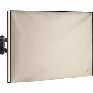 Garnetics Outdoor TV Cover 65 Inch Waterproof, Weatherproof TV Enclosures with Smart Shield Screen Protectors, Ideal for Outdoor Use, Moving, and Storage - Beige