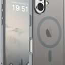 SUPFINE Magnetic for iPhone 17 Case (Compatible with MagSafe)(Military Grade Drop Protection) Translucent Matte Shockproof with Anti-Fingerprint Phone Cover 2025,Gray