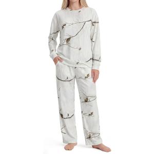 LOOGU Womens Pajama Set Cozy Sweatshirt Casual Jogger Pants Comfy Loungewear for Fall 2 Piece Outfits Clothing, M