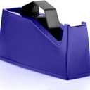 Heat Tape Dispenser, Masking Tape Dispenser, Holder Fits 1" and 3" Core, 6.8 x 2.2 x 3.4 Inch, Desktop Tape Dispenser, Heat Tape for Sublimation(Blue)