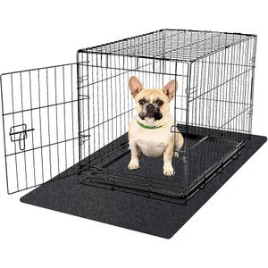 NYFITY Kennel Pad Dog Crate Mat Liner, Absorbs Urine, Waterproof, NonSlip, Washable Puppy Pee Pad for Kennel Training  Under Pet Cage to Protect Floors, Thin Cut to Fit Design (48" x 29"  1 Pack )