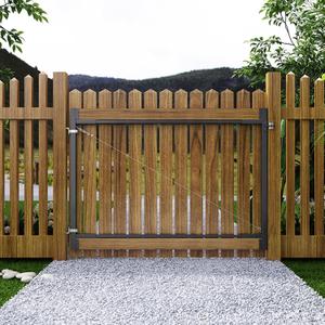 Fence Gate Frame Kit for Wooden Gate, Adjustable Steel Anti-Sag Gate Hardware for 3662 in Wide,Heavy Duty Outdoor Fence Hardware for Wooden Doors,Shed Doors,Driveway Gates,Corral Gates