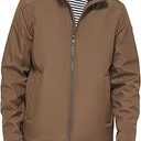 Calvin Klein Men's Stand Collar Poly Jacket, S