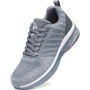Mishansha Running Shoes for Men Sneakers Air Cushion Walking Shoes Comfortable Tennis Shoes Breathable Trail Running Shoes US Men 7.5-15 (Grey)