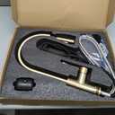 Havin Gold Kitchen Faucet with Pull Down Sprayer, High Arc Stainless Steel Material, with cUPC Ceramic Cartridge,Without Deck Plate,Fit for 1 Hole Kitchen Sink or Laundry Sink,Brushed Gold,HV501G