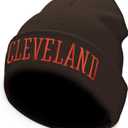 Winter Hat Cities Beanie for Men and Women Knit Cuffed Cap Perfect for Gifts (Black)