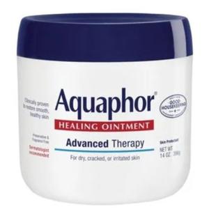 Aquaphor Healing Ointment - Moisturizing Skin Protectant for Dry Cracked Hands, Heels and Elbows - 14 oz. Jar
