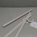 STORAGE MANIAC Adjustable Closet Rod Extender - Heavy Duty Space-Saving Clothes Hanging Bar, 1 Pack White