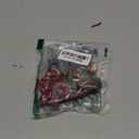 PTDECOR Christmas Dog Flower Collar, Adjustable Red Plaid Pet Xmas Collars with Removable Flower Christmas Collars for Small Dogs Pets (Small) (Neck 10"-14", Width 0.6")