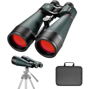 ESSLNB 30x80 Astronomy Binoculars Giant for Adults, Waterproof Outdoor Binoculars for Travel Stargazing Bird Watching Hunting with Built-in Tripod Adapter and Carrying Bag