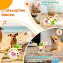 Interactive Dog Toys, [Newly Upgraded] Moving Dog Toy to Keep Them Busy, Bouncing Dogs Toy/Squeaky Rolling Ball with Jumping Music Mode for Small Medium Large Dogs (Upgrade Pig)