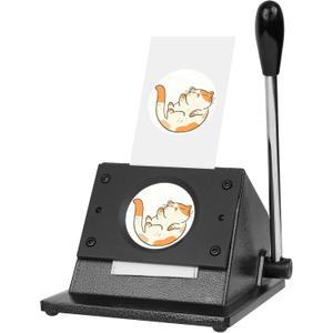 Happizza 2.28in Button Paper Cutter, 58mm Pin Button Cutter Circle Graphic Punch for Button Maker Machine,Photo Machine,Artpaper,Scrapboard Cutting