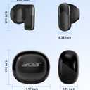 acer Wireless Earbuds, Bluetooth 6.0 Headphones with 35H Playtime, 0.12oz Ultra-Light Ear Buds, 13mm Driver for Powerful Bass, Clear Calls Mic, Water&Dust Resistant Earphones for Office/Commute