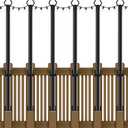 NUERPO 6 Pack String Light Poles,5Ft Metal Poles for Outdoor String Lights,Outdoor Light Poles with Post,Poles/Stand for Outside,Patio,Deck,Backyard,Garden Wedding,Party