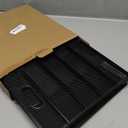 Supeasy 5 Trays Paper Organizer Letter Tray with Handle-Mesh Desk File Organizer, Paper Sorter Desk Organizer for Office, Home or School (Black)