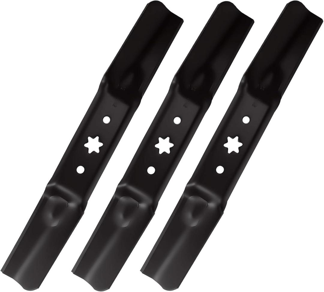 Mower Blades 742-05052A 942-05052A for Cub Cadet Troy Bilt MTD 50 Inch Lawn Tractors and RZT Mower, Fit ZT1 ZT2 Ultima with 50" Deck and XT1 XT2 Enduro Series GT50 LT50 LX50 S50, 3 Pack Black