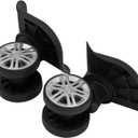 ZJchao Luggage Wheels Replacement, Luggage Replacement Wheels Suitcase Wheels Replacement with 2 Pcs ABS for Luggage Suitcase Trolley