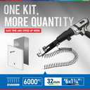 #61-1/4 inch Drywall to Wood Collated Screw 1000 Count,Collated Black Wood,Drywall,Sheetrock Screw