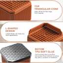 Heavy Duty Sofa Risers 2.8 Inch, Industrial-Grade Desk Raise Blocks for Couch, Table, Bed, Refrigerator, Washing Machine  Anti-Slip, Shock Absorbing, Quiet, Supports up to 4000 lbs(Brown)