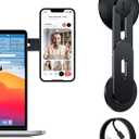 Magnetic Tesla Phone Holder, MagSafe Laptop Phone Mount for iPhone 17/16/15/14/13/12 Pro Max, Car Magnetic Phone Mount for Tesla Model 3/ ModelY/X/S (Black)