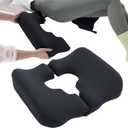 Donut Pillow for Bed Sores, Bed Sore Cushions for Butt, Bedsore Pressure Relief Pillow, Wheelchair Seat Cushion, T Shaped Opening Tailbone Pillow