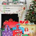 20 Pack Christmas Gift Bags Assorted Sizes, Reusable Heavy Duty Tote Bags with Handles - 4 Extra Large, 8 Large, 4 Medium, 4 Small, Christmas Bags for Gifts, Holiday Shopping, Xmas Party Favors