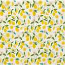 Yellow Lemon Beach Towel 30x60 Inch, Mediterranean Summer Citrus Lemon Floral Oversized Bath Towel Blanket for Bathroom Travel Swimming Pool Spa Yoga Camping